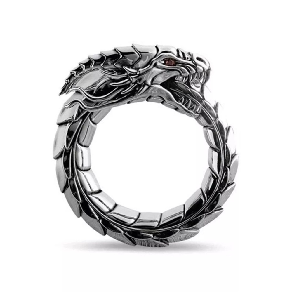 Dragon Ring, Legendary Ring, Nidhogg Ring, Diamond Ring, size 6